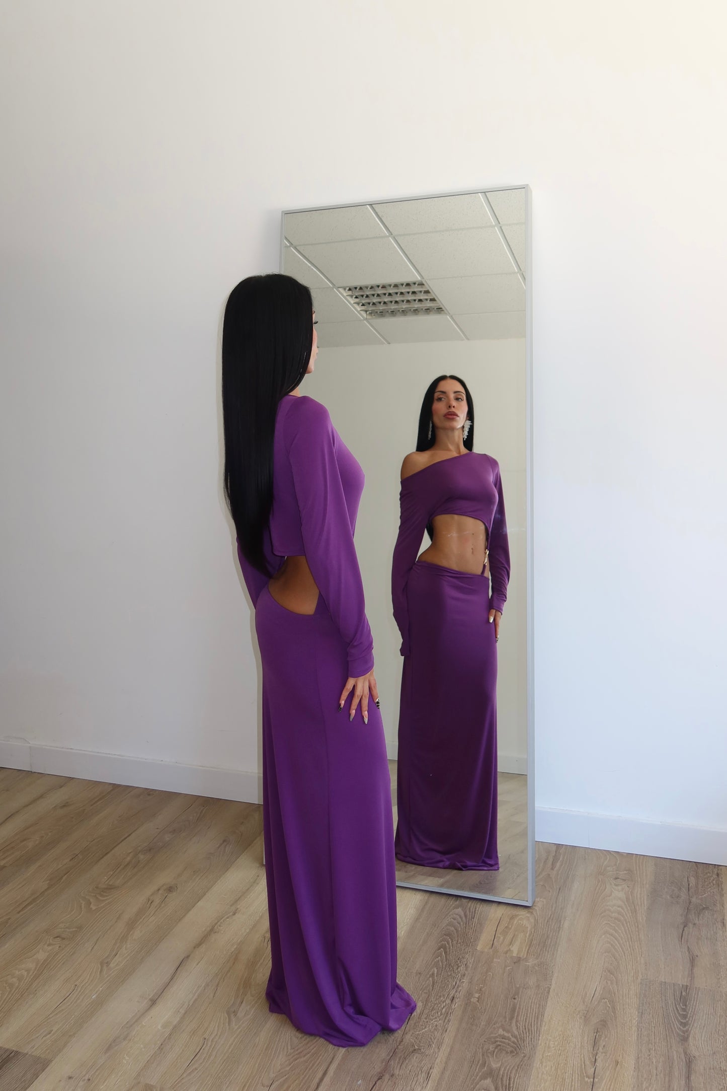 LongDress METAL viola