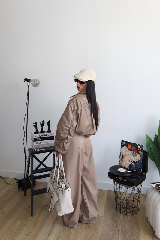 Pants ECOPELLE BY LUMINA beige