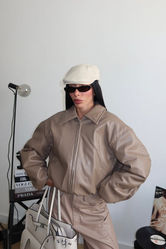 Bomber ECOPELLE BY LUMINA beige