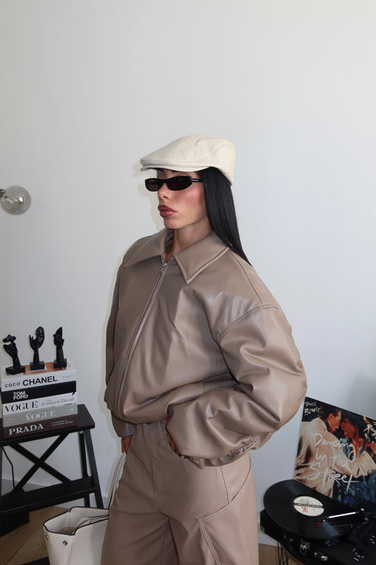 Bomber ECOPELLE BY LUMINA beige