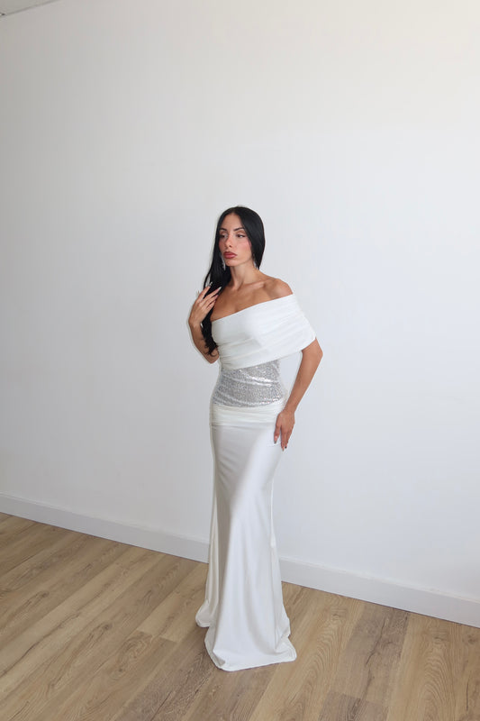 LongDress CHANTAL bianco