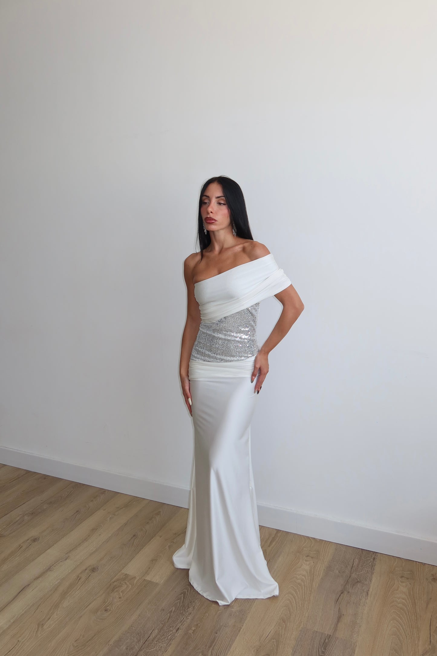 LongDress CHANTAL bianco