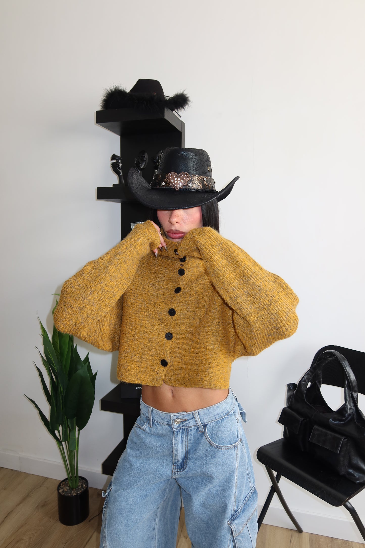 Cardigan PEGGY senape