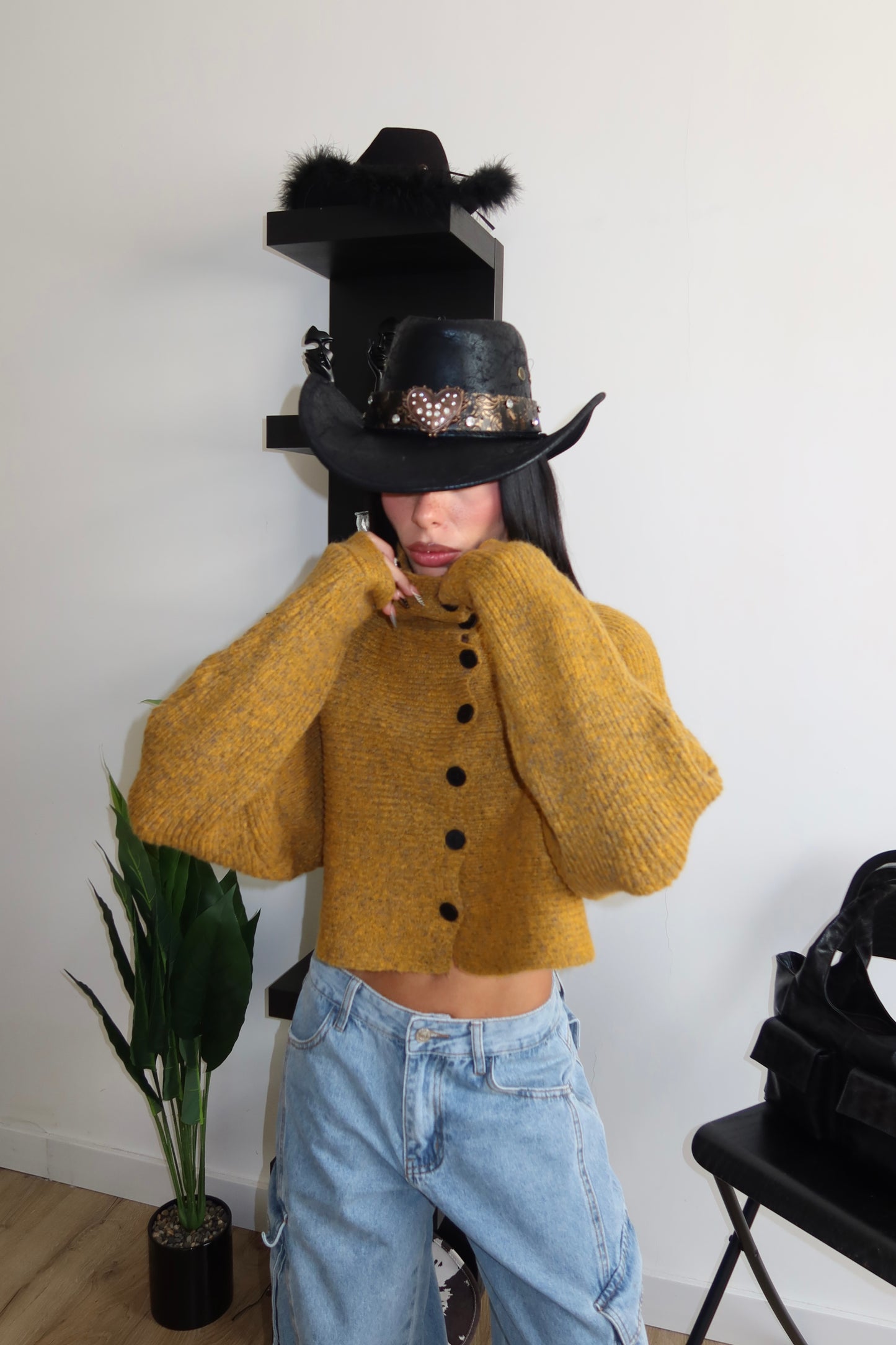 Cardigan PEGGY senape