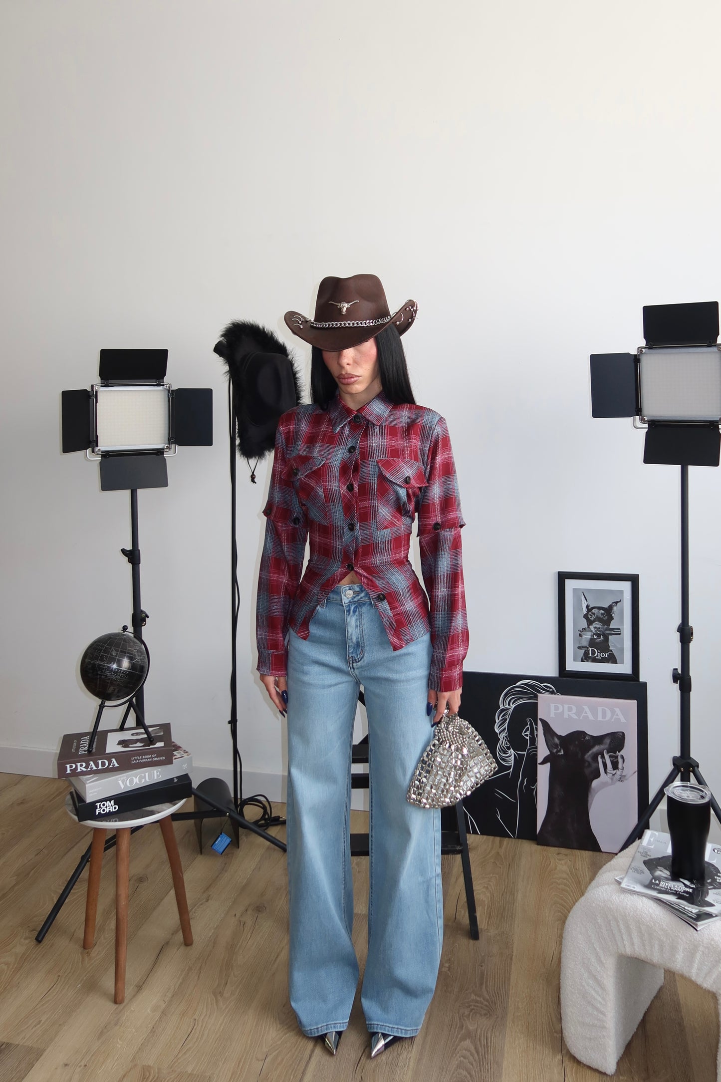 Camicia SUZYE bordeaux