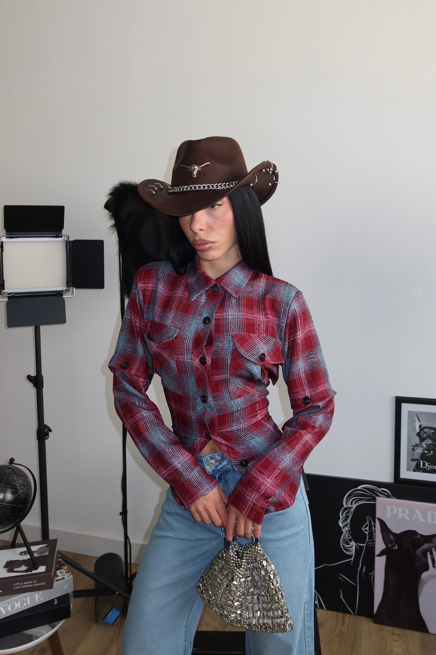 Camicia SUZYE bordeaux