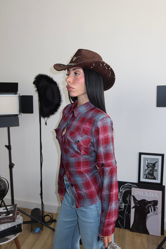 Camicia SUZYE bordeaux