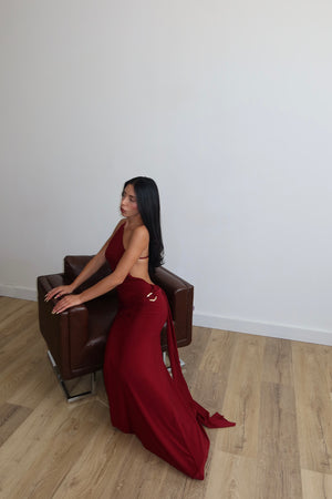 LongDress PARTHENOPE bordeaux