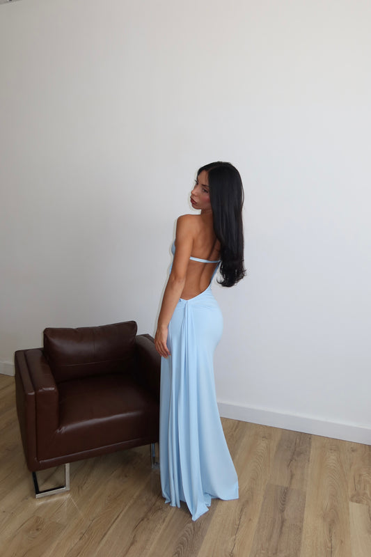 LongDress PARTHENOPE celeste