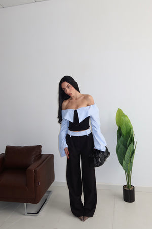 Cordset IN TOWN nero