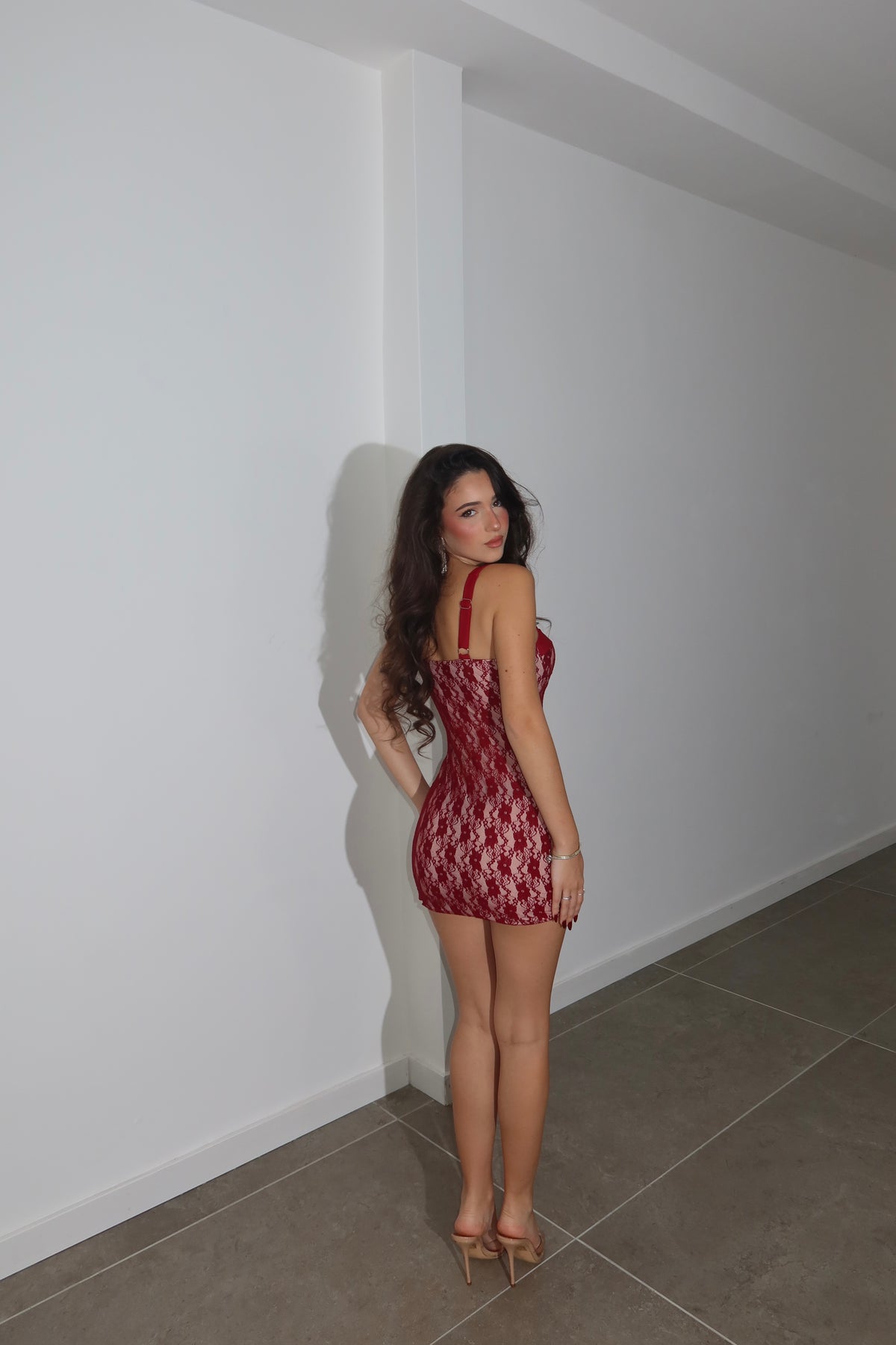 MiniDress GLAZE bordeaux