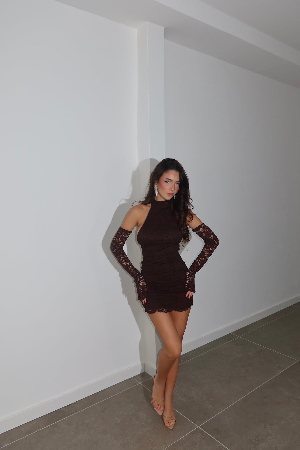 MiniDress TANCREDI choco
