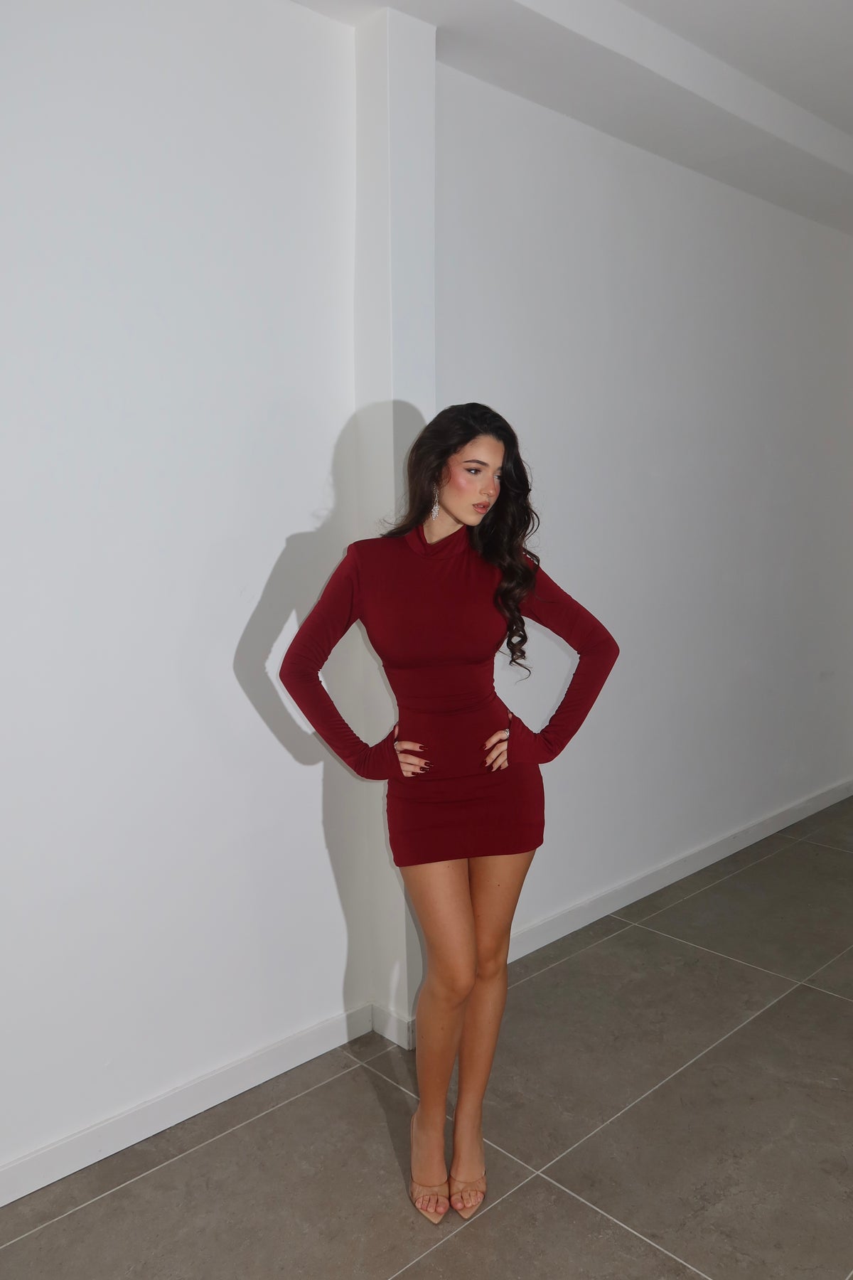 MiniDress CAROLA bordeaux