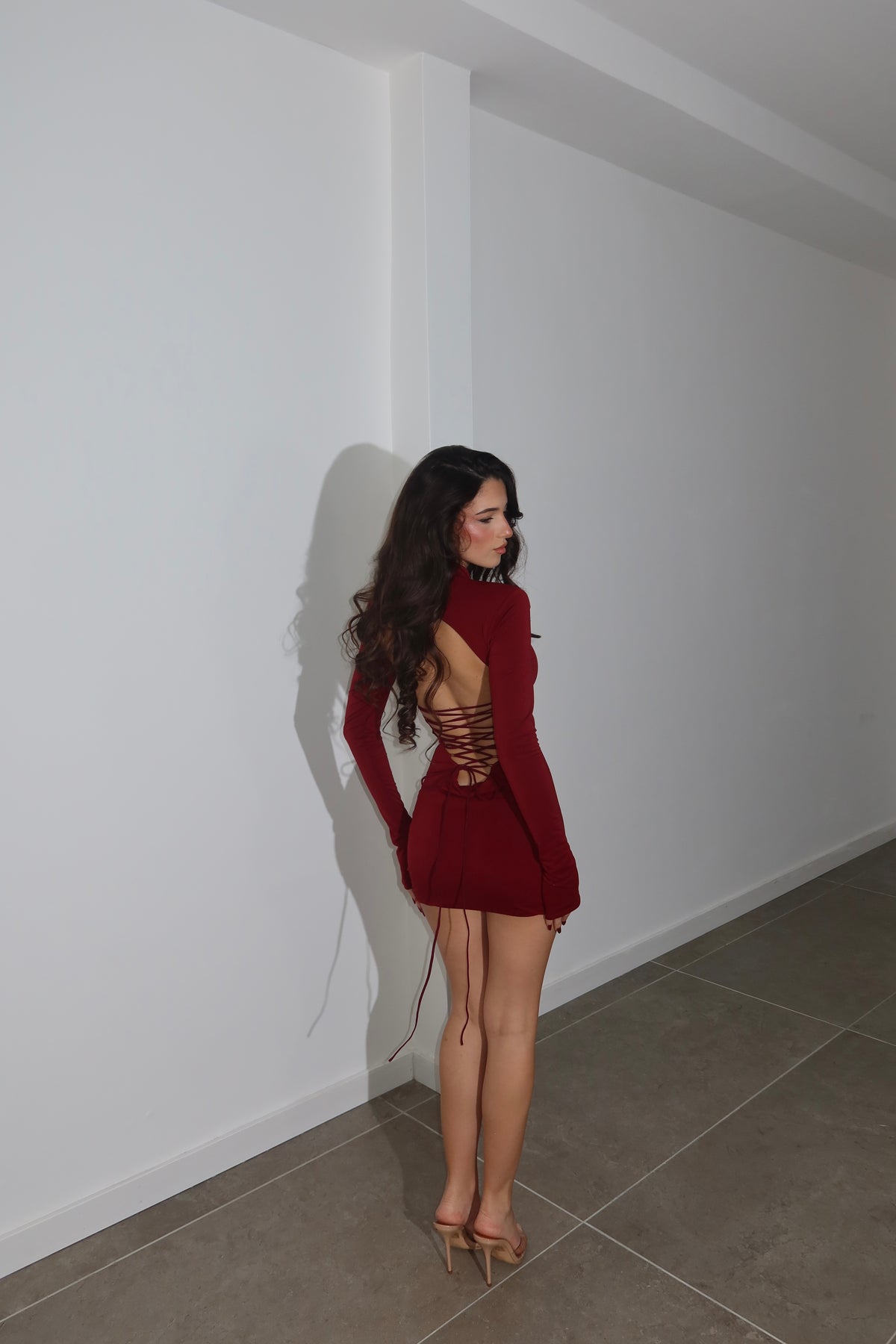 MiniDress CAROLA bordeaux