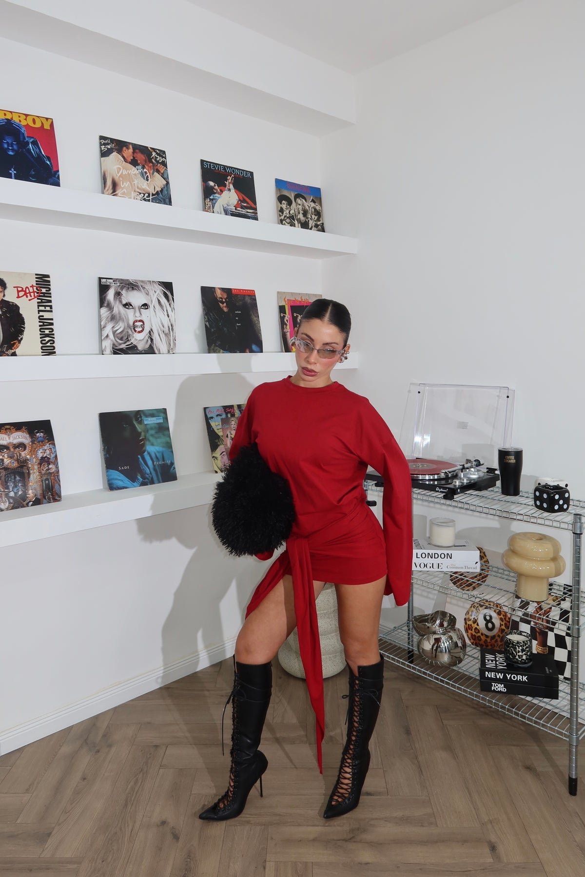 Minidress GHOST rosso